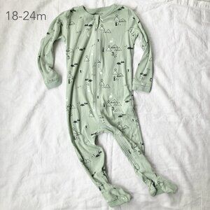 🪴5/$30 Petit Lem 18-24 Months Toddler Sleeper Pajamas Trees Cozy
